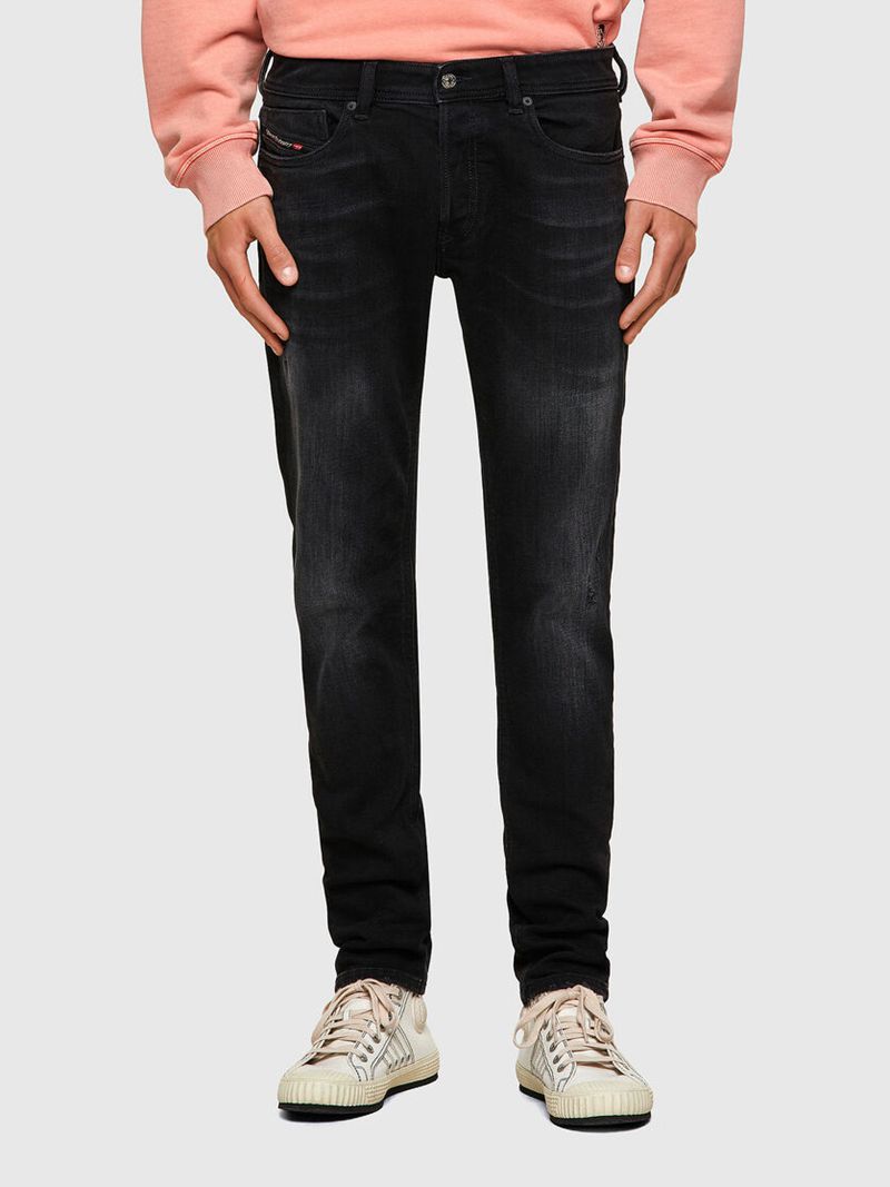 Jeans Skinny Diesel Sleenker 0092b Homem - Pretas/Cinzentas Escuro ICOPV-1698